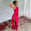 Elegant One-Shoulder Backless Slit Dress for Women