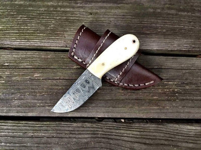 Premium Handmade Damascus Steel Skinning Knife - Korvel