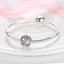 Copper plated S925 silver FOREVER colorful heart clip beads string DIY bracelet necklace - Korvel