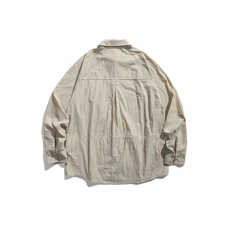 Casual sun protection long sleeved shirt jacket men's shirt - Korvel