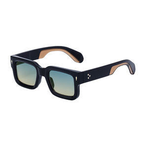 Fashionable boxy sunglasses for men with a simple frame that can be paired with nearsighted glasses - Korvel