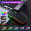 Souris sans fil lumineuse colorée 2.4G pour bureau et maison