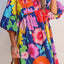 Chic Floral Tie Neck Dress - Elegant & Versatile for Every Occasion - Korvel