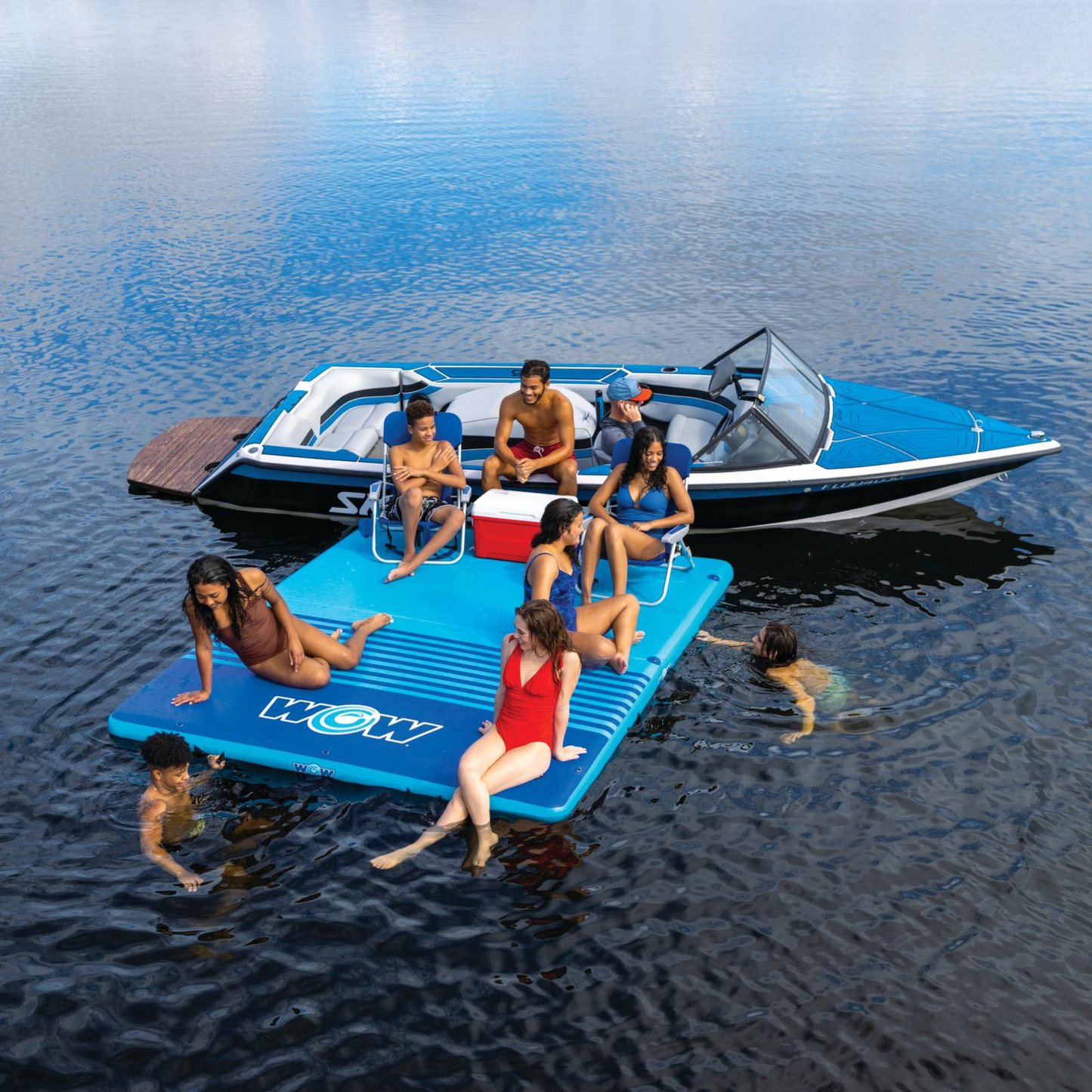 Dock de vacances WOW Sports 8'x5'x6" en tissu Drop Stitch