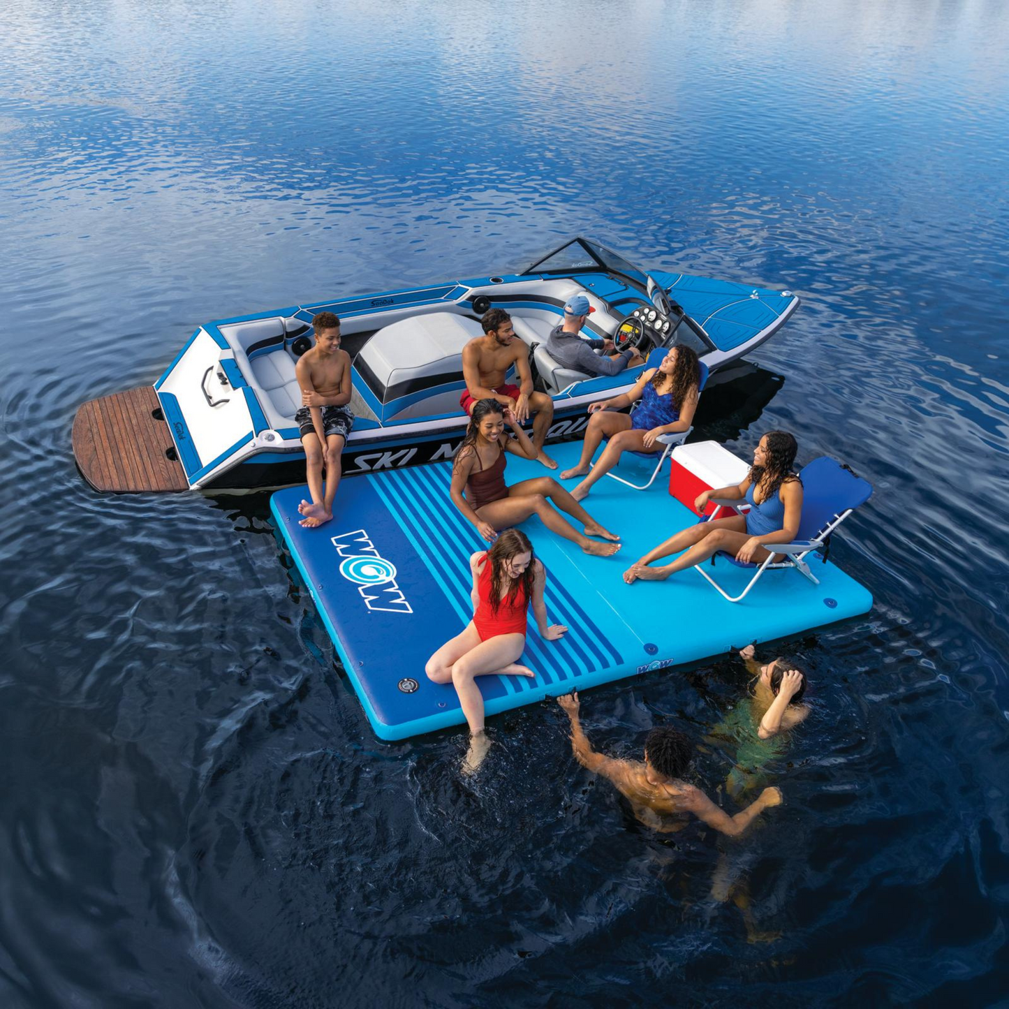 Dock de vacances WOW Sports 8'x5'x6" en tissu Drop Stitch