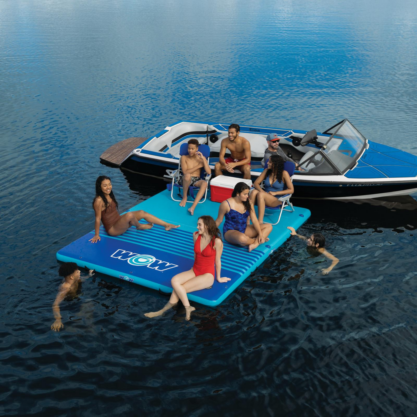 Dock de vacances WOW Sports 8'x5'x6" en tissu Drop Stitch