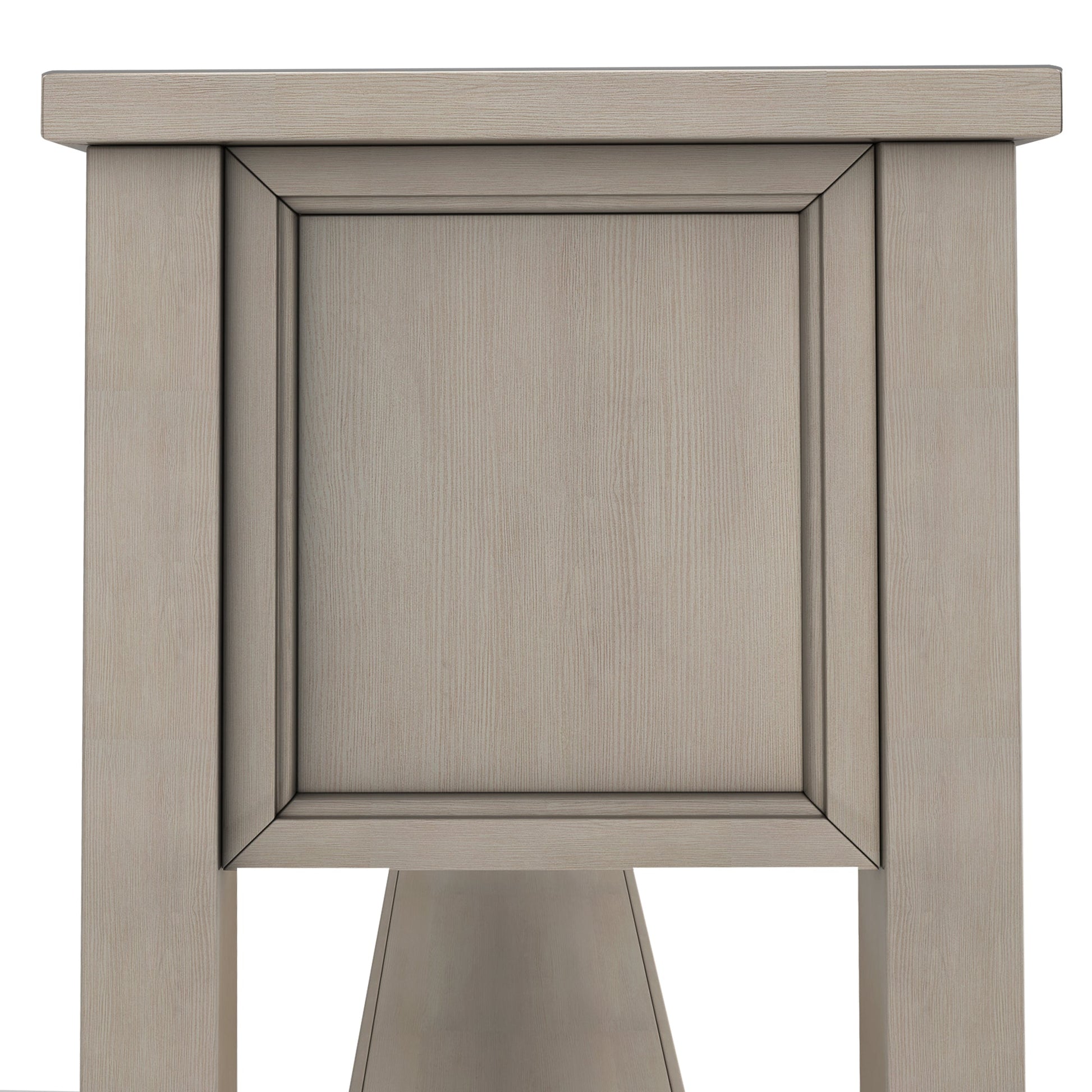 TREXM Rustic Entryway Console Table60" Long Sofa Table with two Different Size Drawers and Bottom Shelf for Storage (Gray Wash) - Korvel