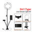 8-Inch Dimmable LED Ring Light Kit for Makeup and Streaming