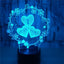 3D Lamp Pattern I LOVE YOU Valentine's Day Wedding Gift Colorful Touch Love 3D LED Lamp - Korvel
