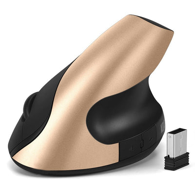 Ratón Vertical Inalámbrico Silencioso de Carga Ergonómico 2.4G