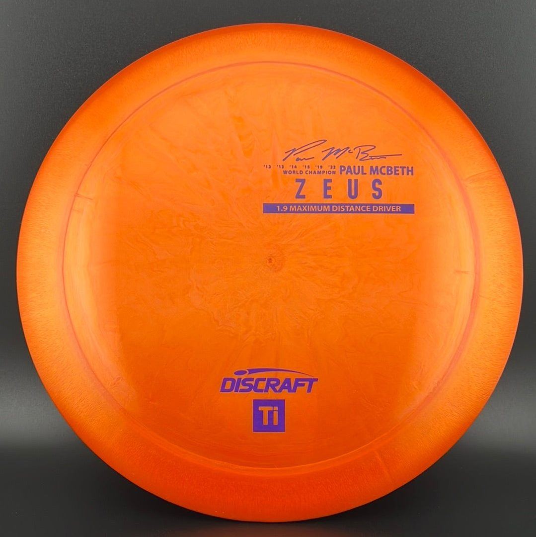 Titanium Zeus - Première édition - Disque en édition limitée de Paul McBeth