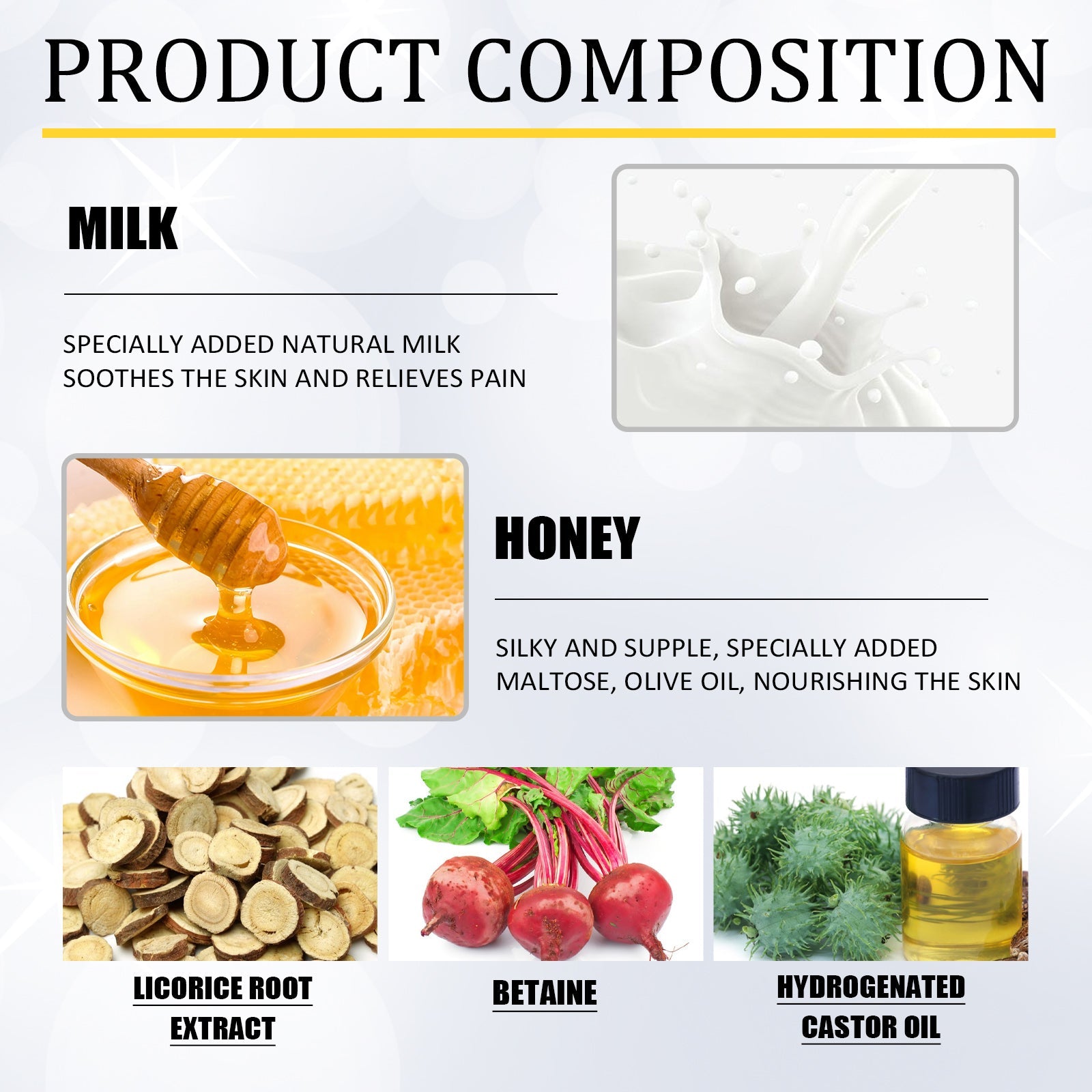 Honey And Milk Hair Removal Cream, Quick And Gentle Hair Removal All Over The Body Smooth Skin Hair Removal Cream - Korvel