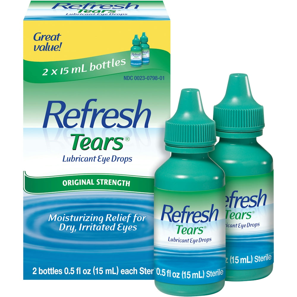 Gouttes oculaires hydratantes Refresh Tears - 2 bouteilles