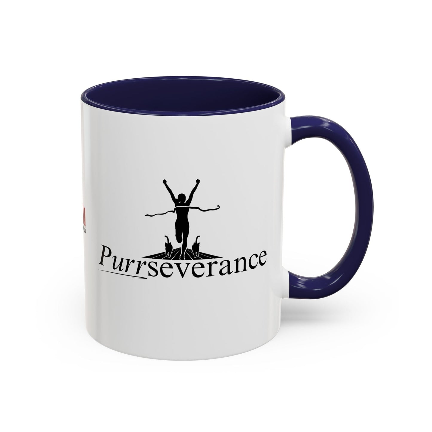 Purrseverance Accent Coffee Mug - Stylish & Functional