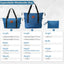 Premium 3-Piece Hardshell Luggage Set with TSA Lock - Blue