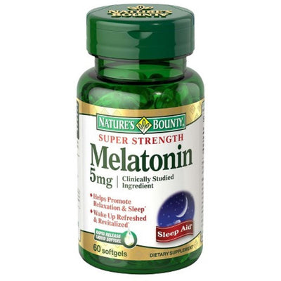 Gélules molles à libération rapide de mélatonine Nature's Bounty, 5 mg