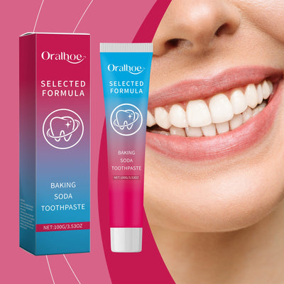 Baking Soda Toothpaste, Mint Fresh Teeth Cleaning Care Brightening Smile Teeth Cleaning Toothpaste - Korvel