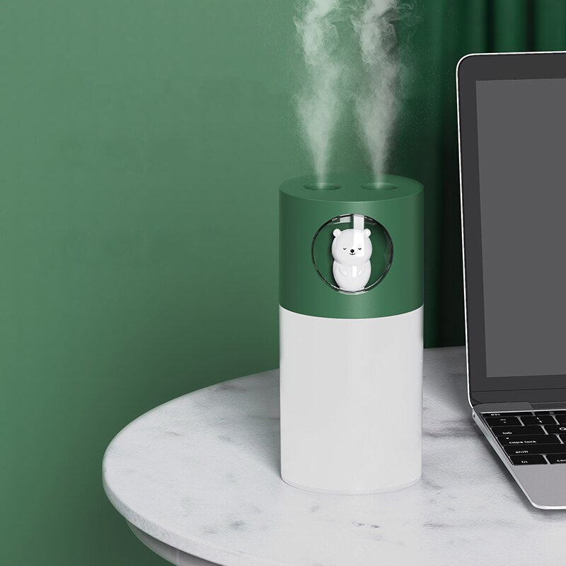 Cute Pet Double Spray Humidifier with Night Light