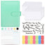 Carnet de budget à anneaux A6 - Cuir PU Macaron