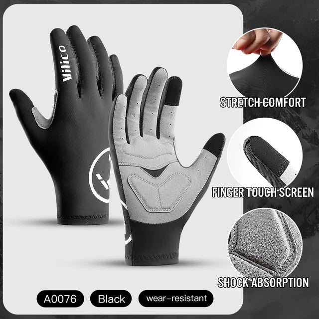 Outdoor mountain bike riding gloves shock-absorbing and anti-skid bike gloves - Korvel