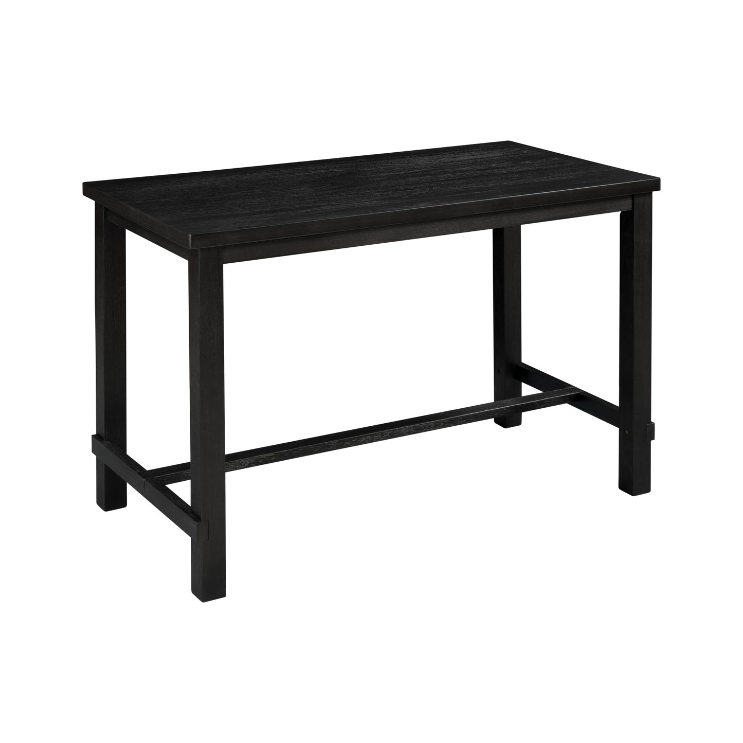 Conjunto de Comedor de Altura de Mostrador TREXM de 5 Piezas en Espresso y Beige
