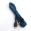 Suitable for Arctis 3 5 7 Sairui Ice Gaming Earphone Cable Blue Black Stripe Audio Cable - Korvel