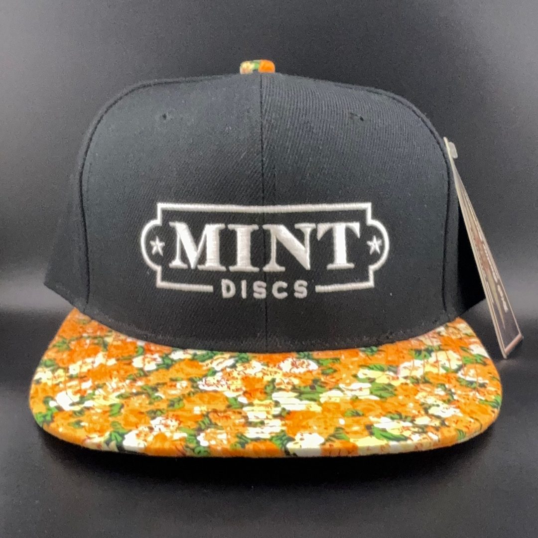 Mint Discs Flat Bill Snapback Hat - Fancy Print