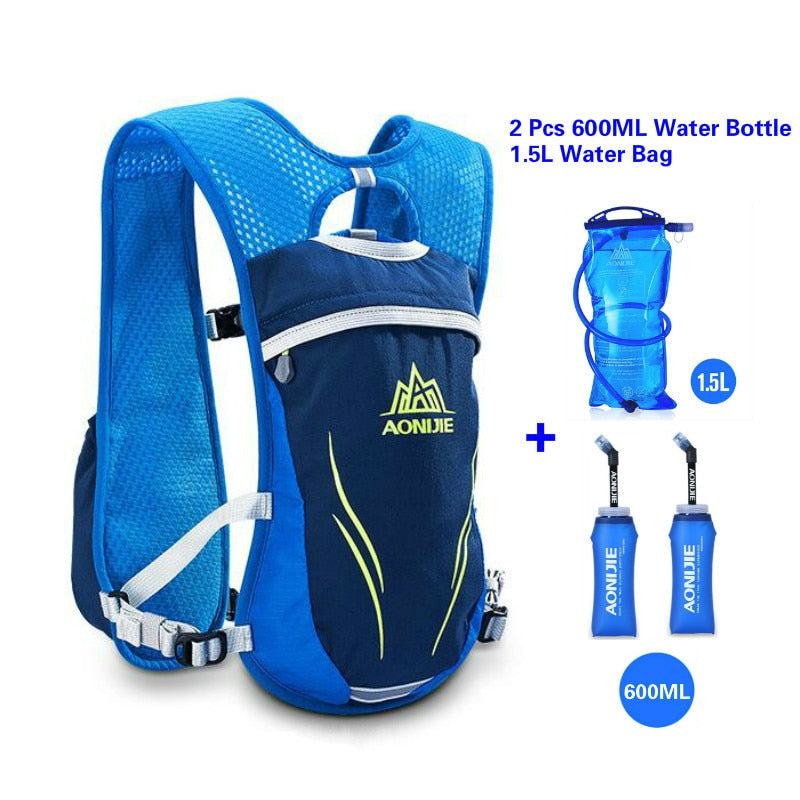 AONIJIE Running Marathon Hydration Nylon 5.5L Outdoor Running Bags Hiking Backpack Vest Marathon Cycling Backpack - Korvel