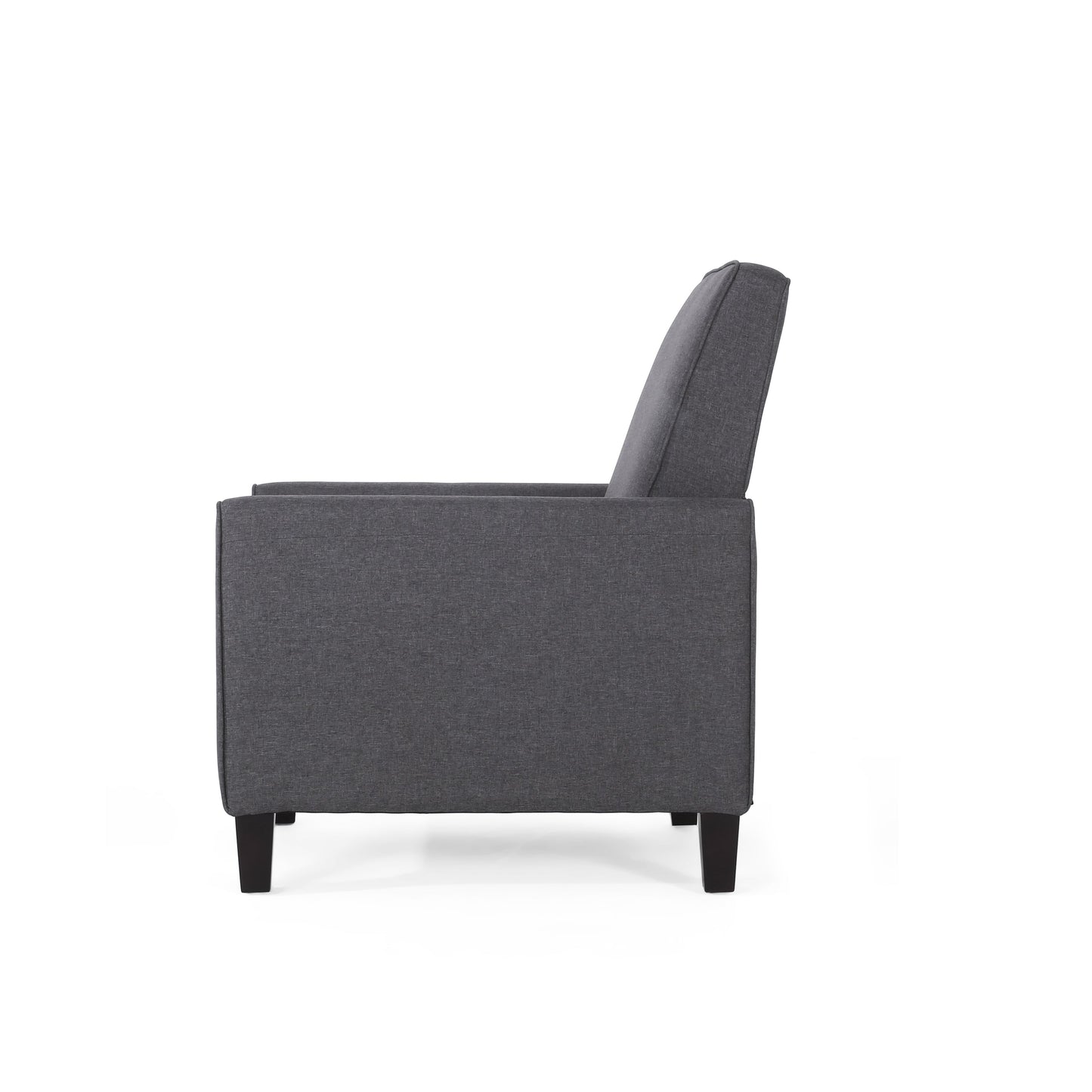Smoke Fabric Push Back Chair for Elegant Home Décor - Korvel