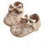 Multicolor Embroidered Peach Heart Bow Baby Shoes
