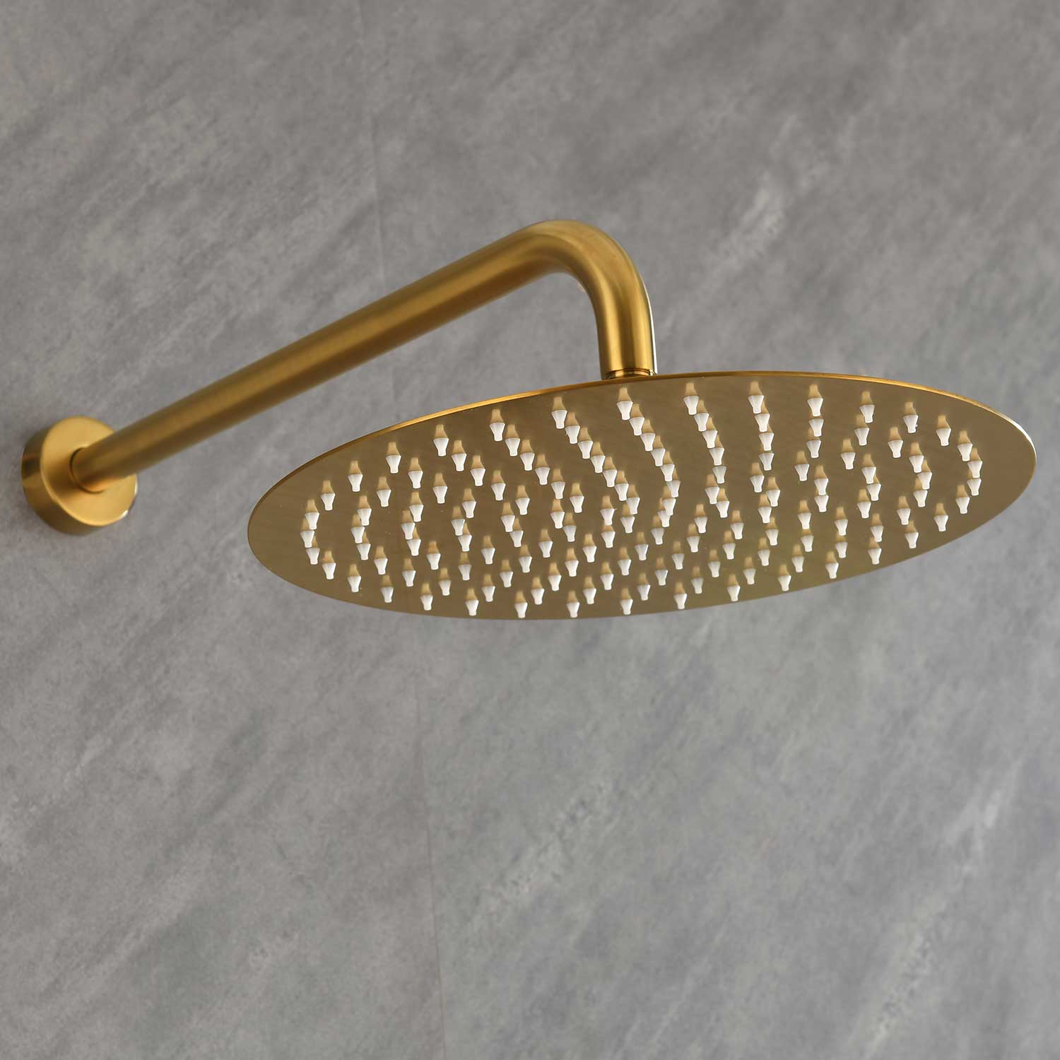 Shower System with Shower Head  Hand Shower Slide Bar Bodysprays, Shower Arm  Hose Valve Trim  and Lever Handles - Korvel