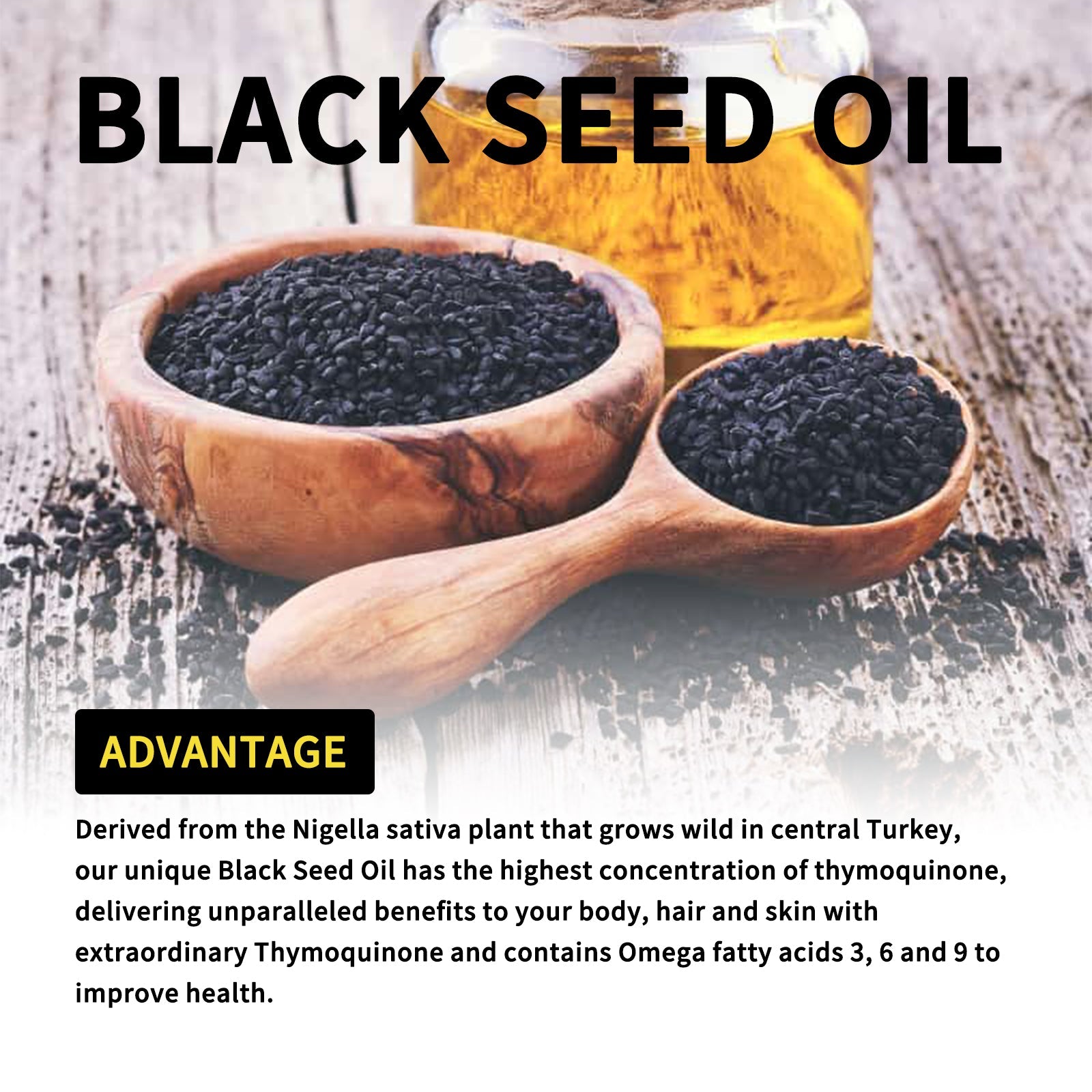 Black Seed Oil Essence To Improve Dry Hair, Nourish And Repair Damaged Hair And Prevent Hair Loss - Korvel