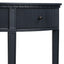 U-Style Distinctive Features of Pine Veneer Console Table with Vertical Stripe Drawer Fronts and Four Legs - Korvel