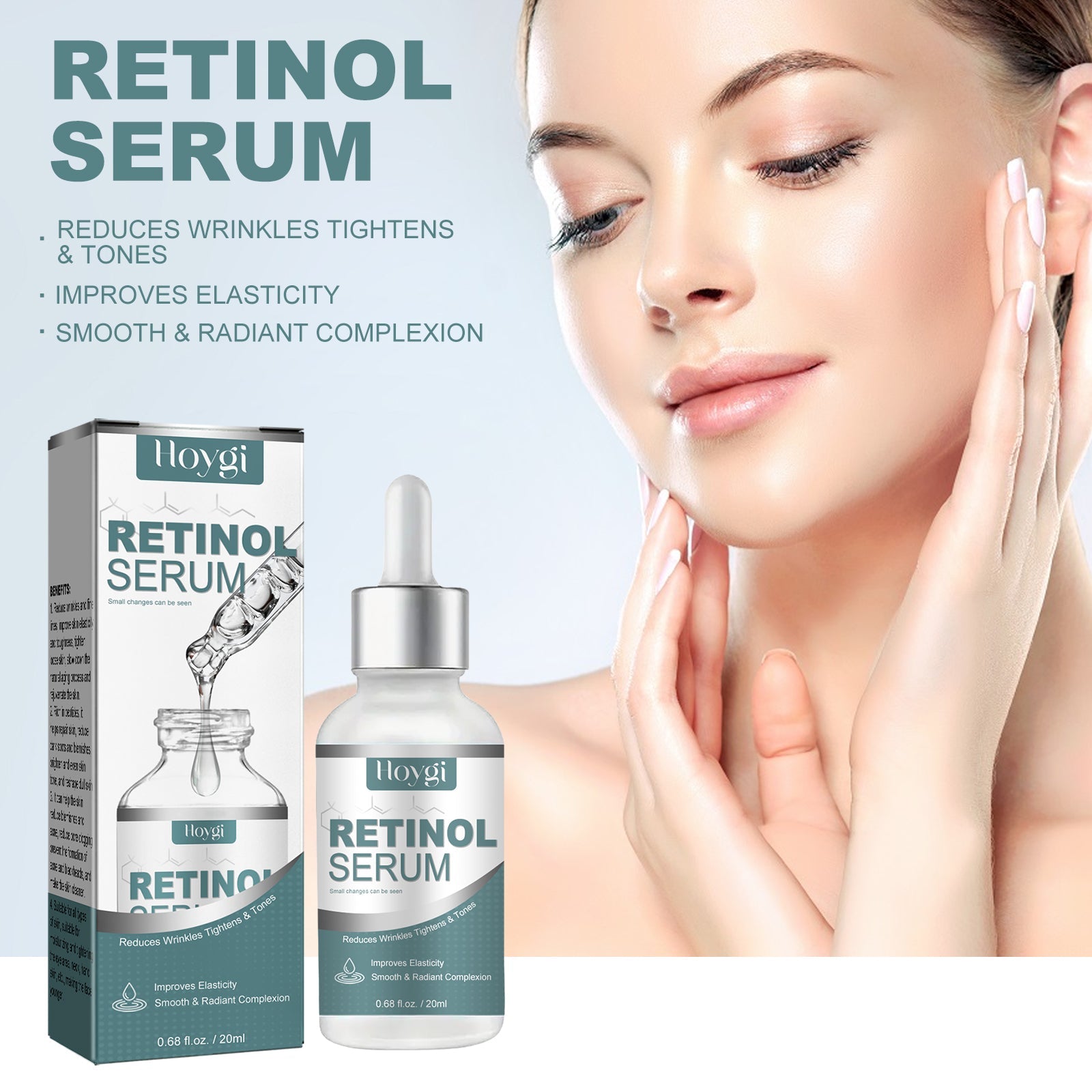 Retinol Serum, Lightening Spots And Fine Lines, Repairing Dull Skin, Brightening, Whitening And Anti-Aging Serum - Korvel