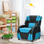 Sofá Recliner de Juego para Niños en Cuero PU - Azul
