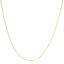 Collier en chaîne en papier clip en or jaune 14K unisexe de 1,5 mm - 18 pouces