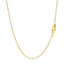 14k Yellow Gold Round Cable Link Chain - 1.3mm