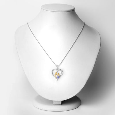 0.45 Carat Genuine Tanzanite Pendant in Sterling Silver
