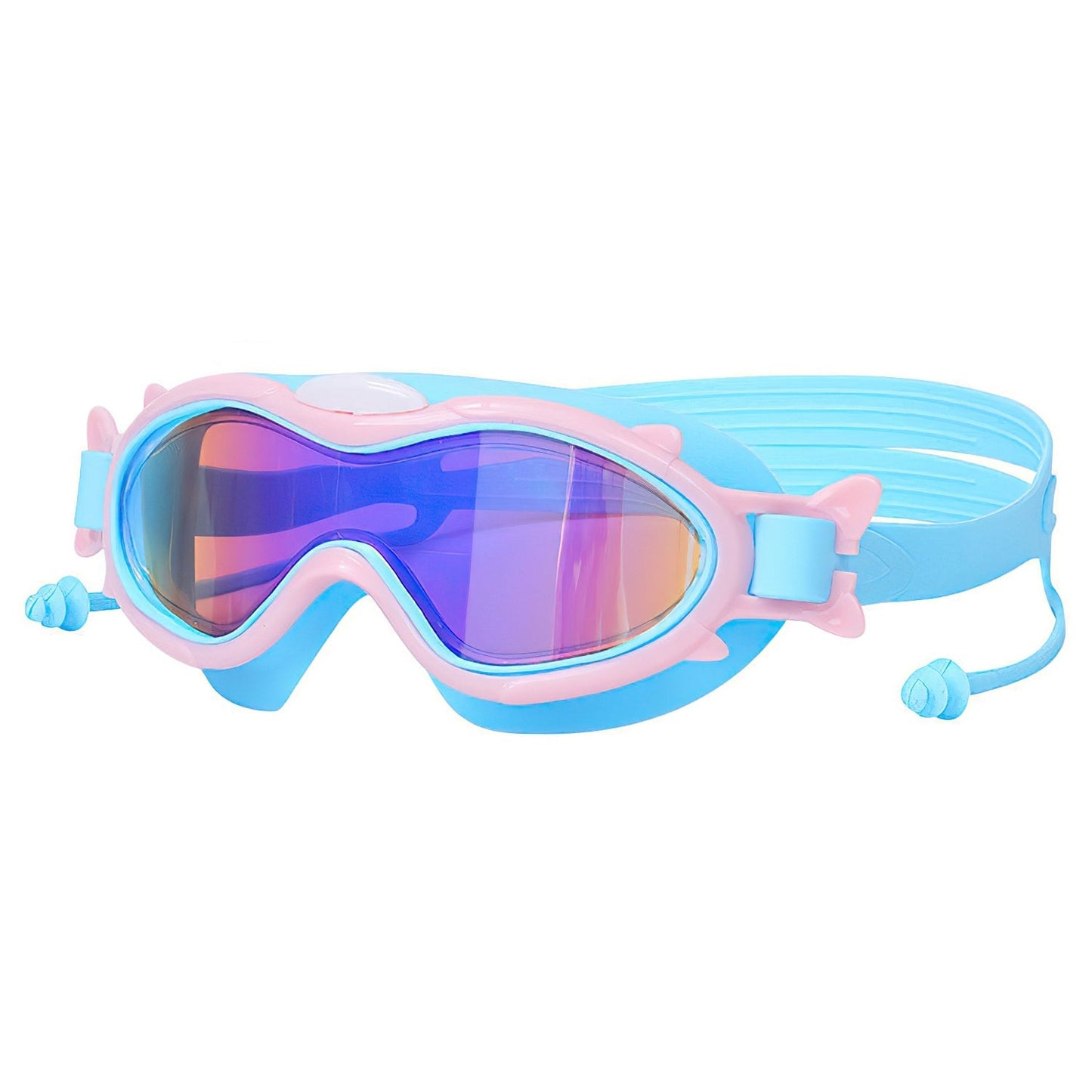 Gafas de natación para niños con tapones para los oídos - Protección UV y antiempañante