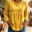 Haut Femme à Manches Amples en Dentelle et Patchwork