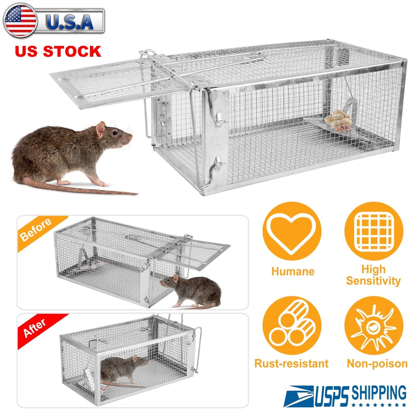 GBruno Humane Rat Trap Cage