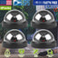 Paquete de 4 cámaras de seguridad simuladas realistas con luces LED