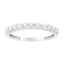Bague en or blanc 10K avec diamant certifié IGI de 1/2 Cttw - Taille 7