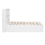 Full Size Platform Bed with Storage Headboard, Charging Station and 2 Drawers White - Korvel