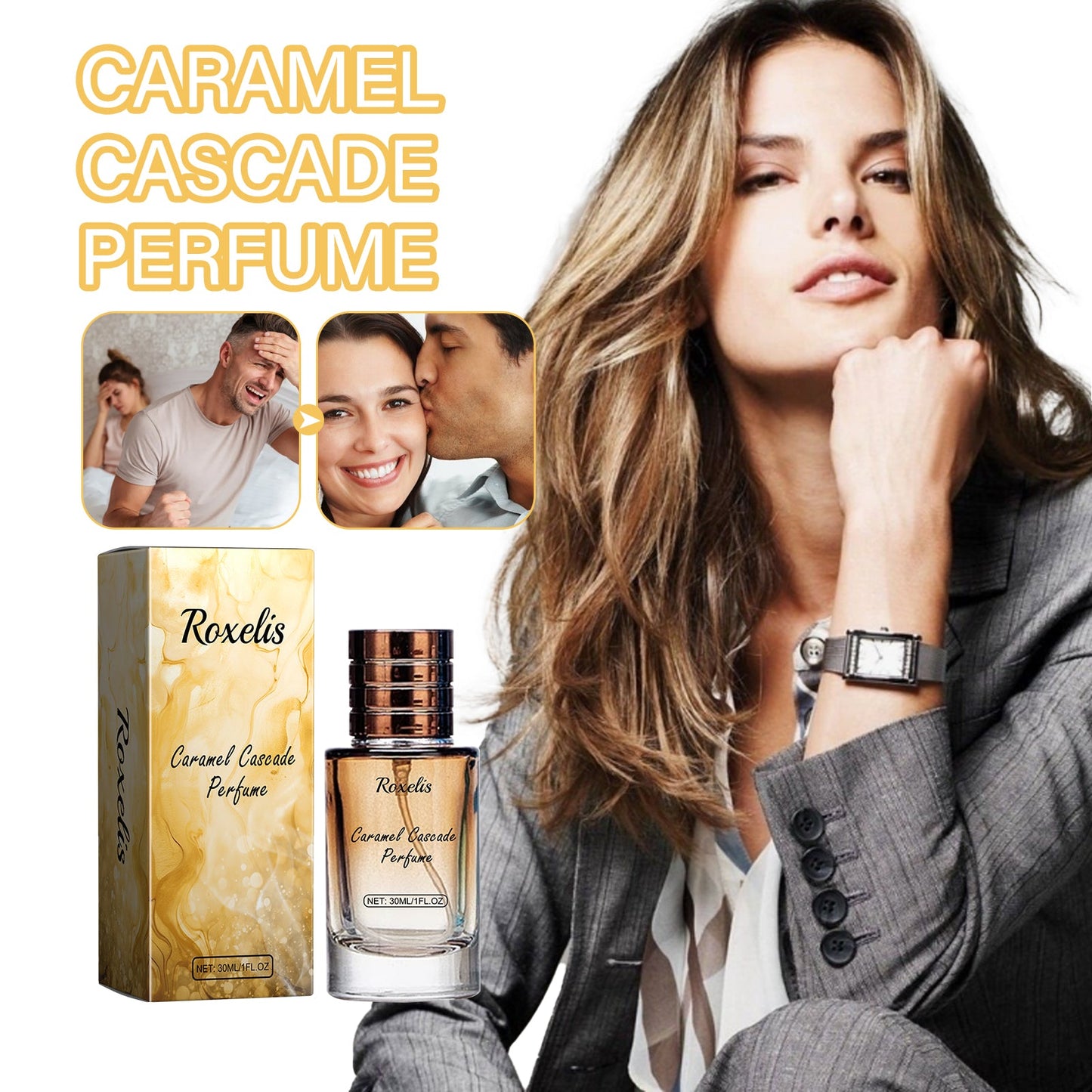 Caramel Cascade Eau de Parfum - Enchanting Fragrance Experience