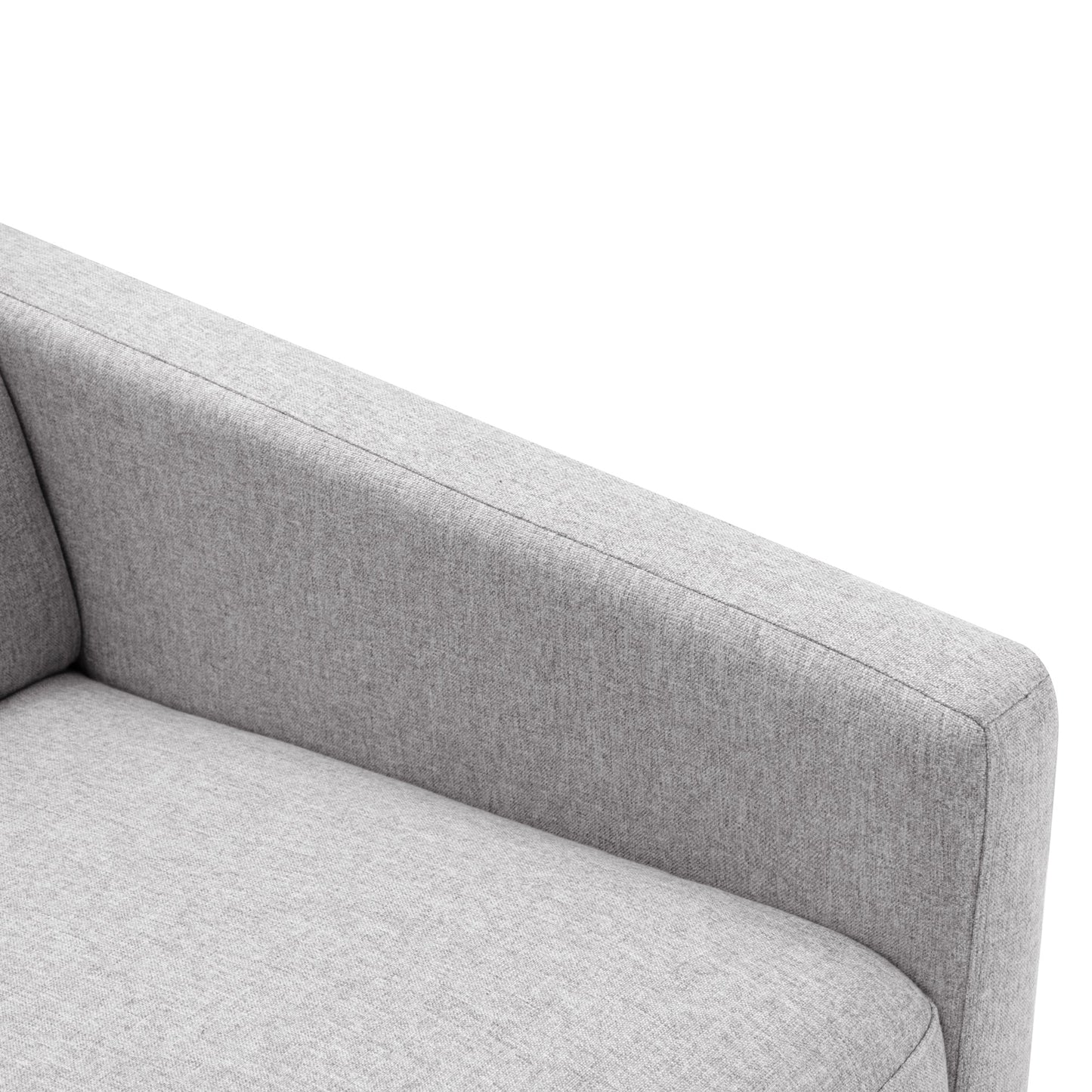 Chaise à bascule rembourrée moderne pour nursery - Gris