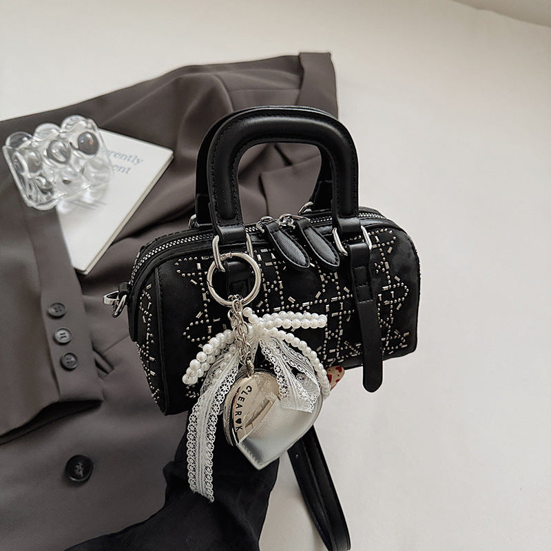 Bolsa Tote Cilíndrica Minimalista Estilo Coreano