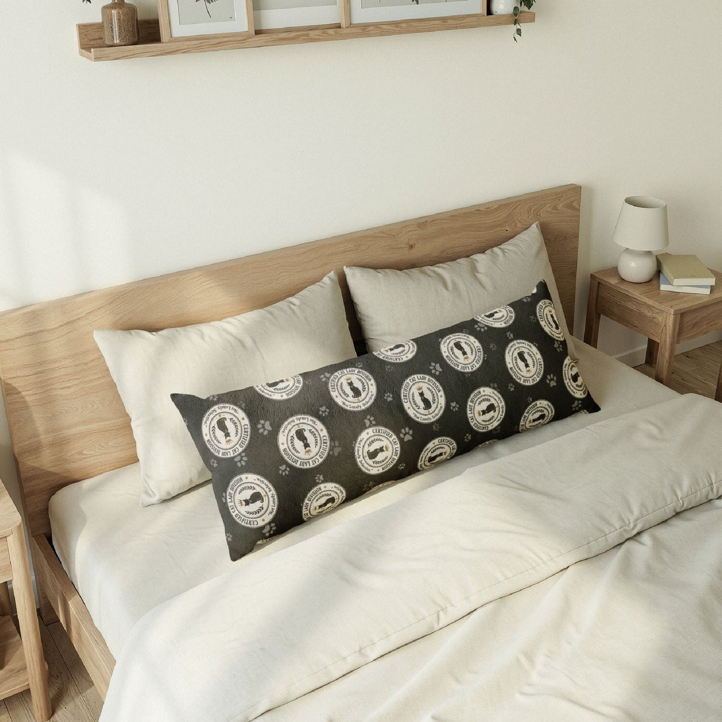 Coussin de corps de la division des amatrices de chats certifiées