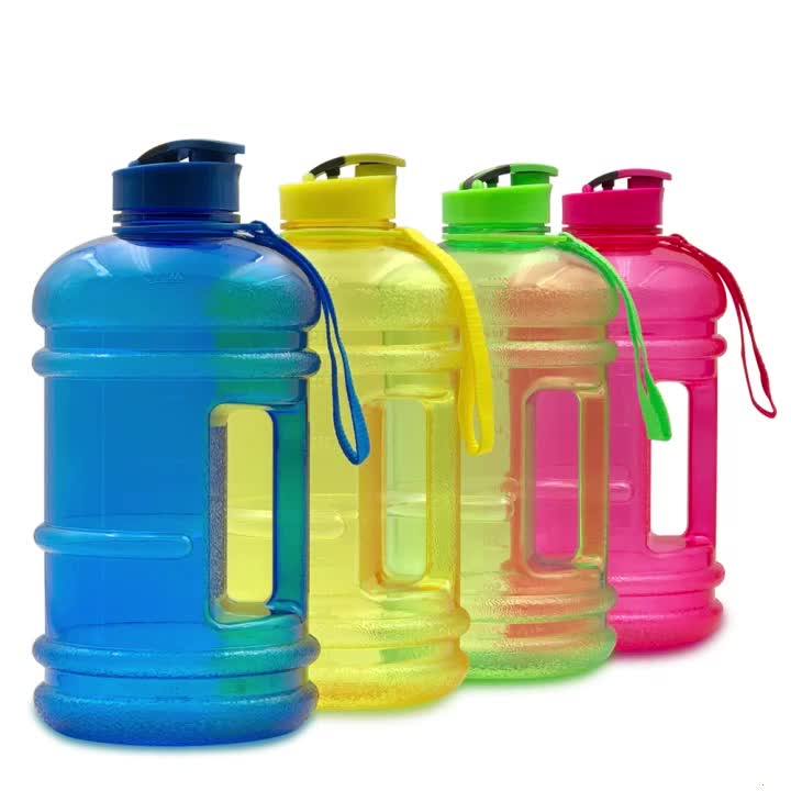 2.2L Gym Large Capacity PETG Sports Bottle Plastic Dumbbell Water Bottle Portable Bucket Cup - Korvel
