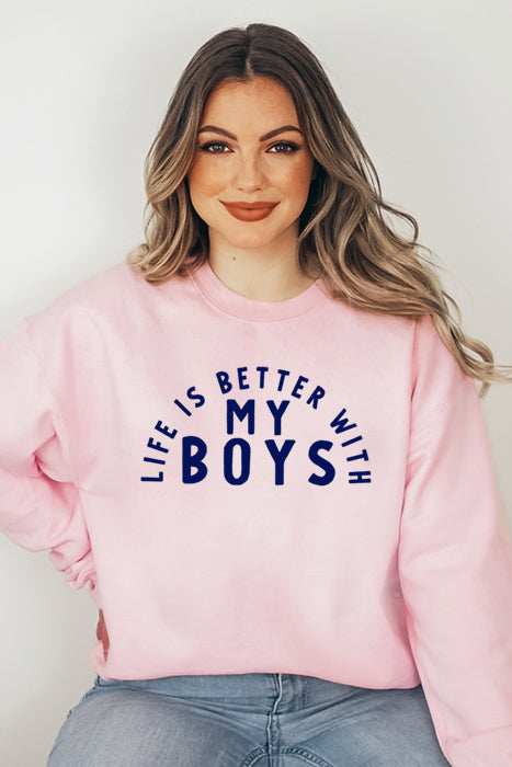 Wildberry Waves Cozy Unisex Sweatshirt - My Boys 4721 - Korvel